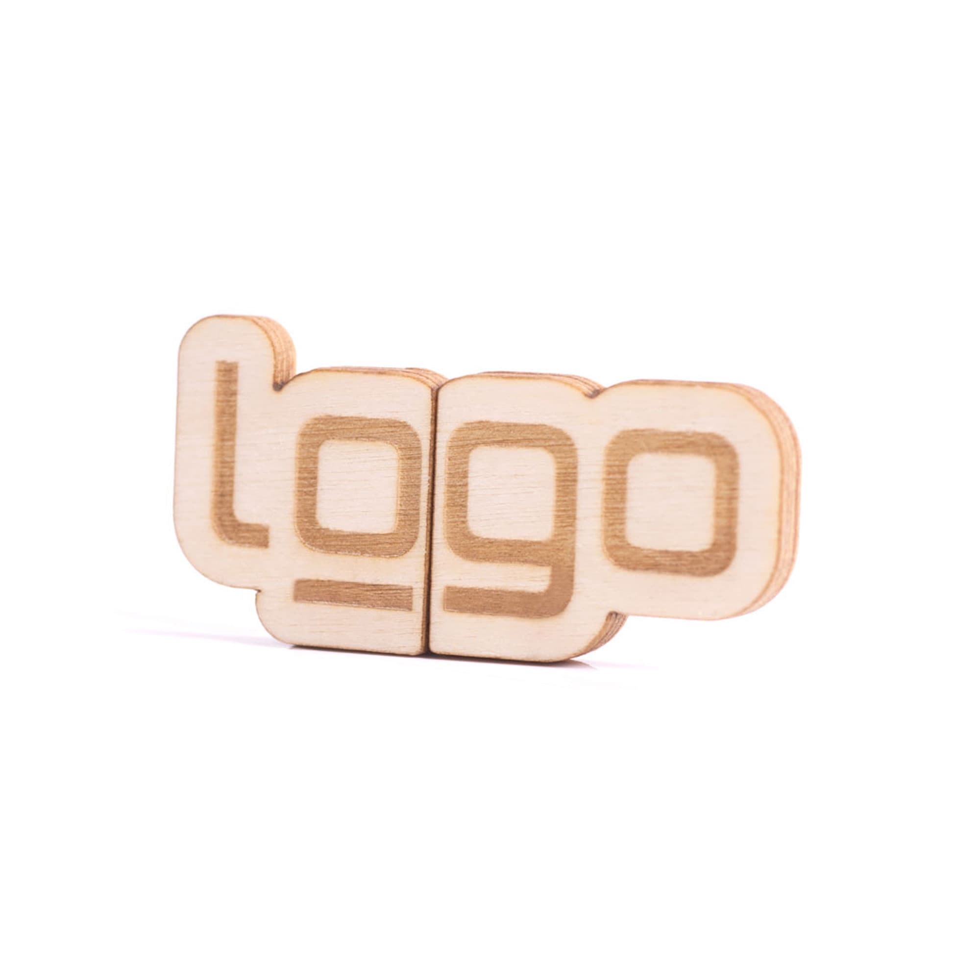 USB Stick Eigendesign 2D mit Kappe (Holz), Bild 2