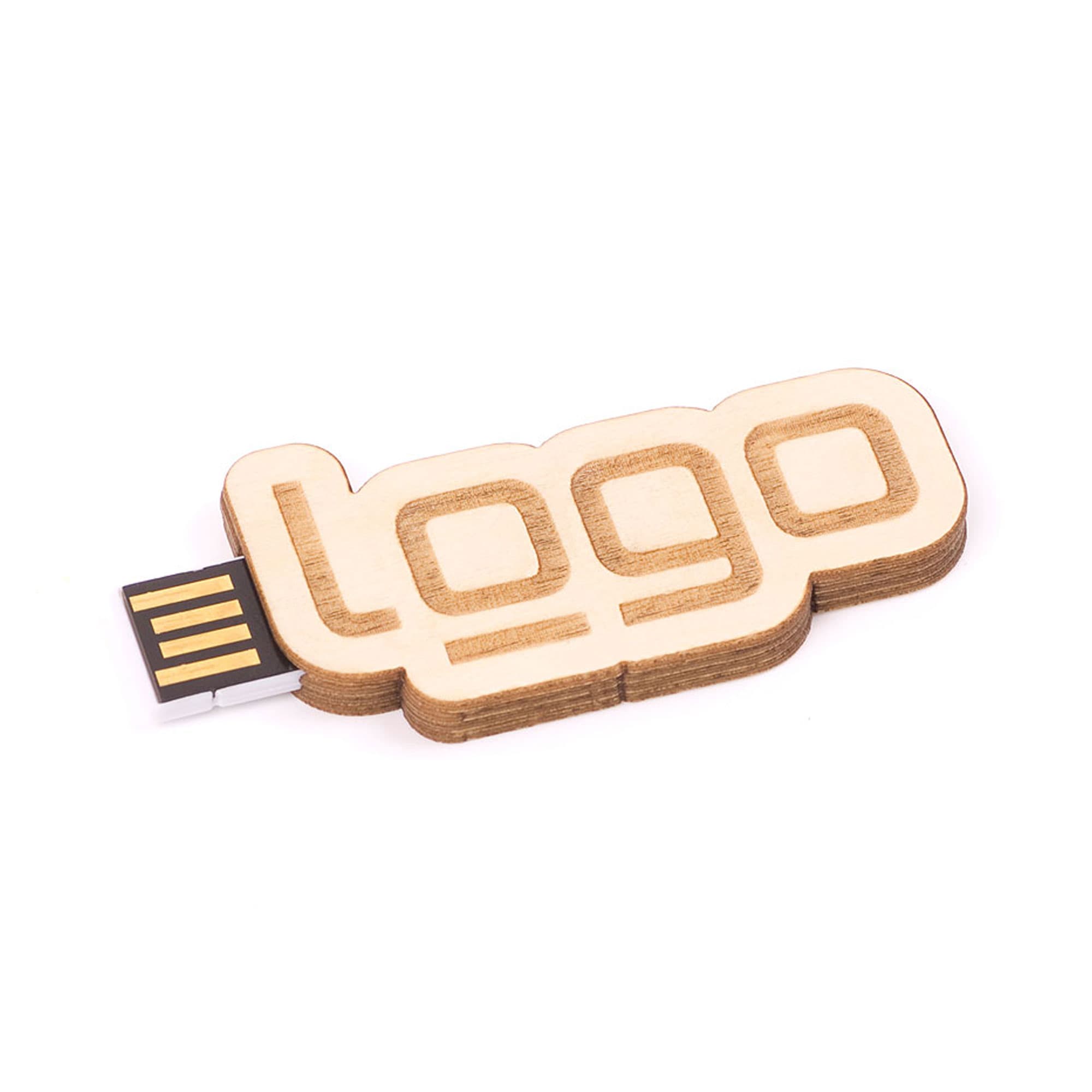 USB Stick Eigendesign 2D (Holz)