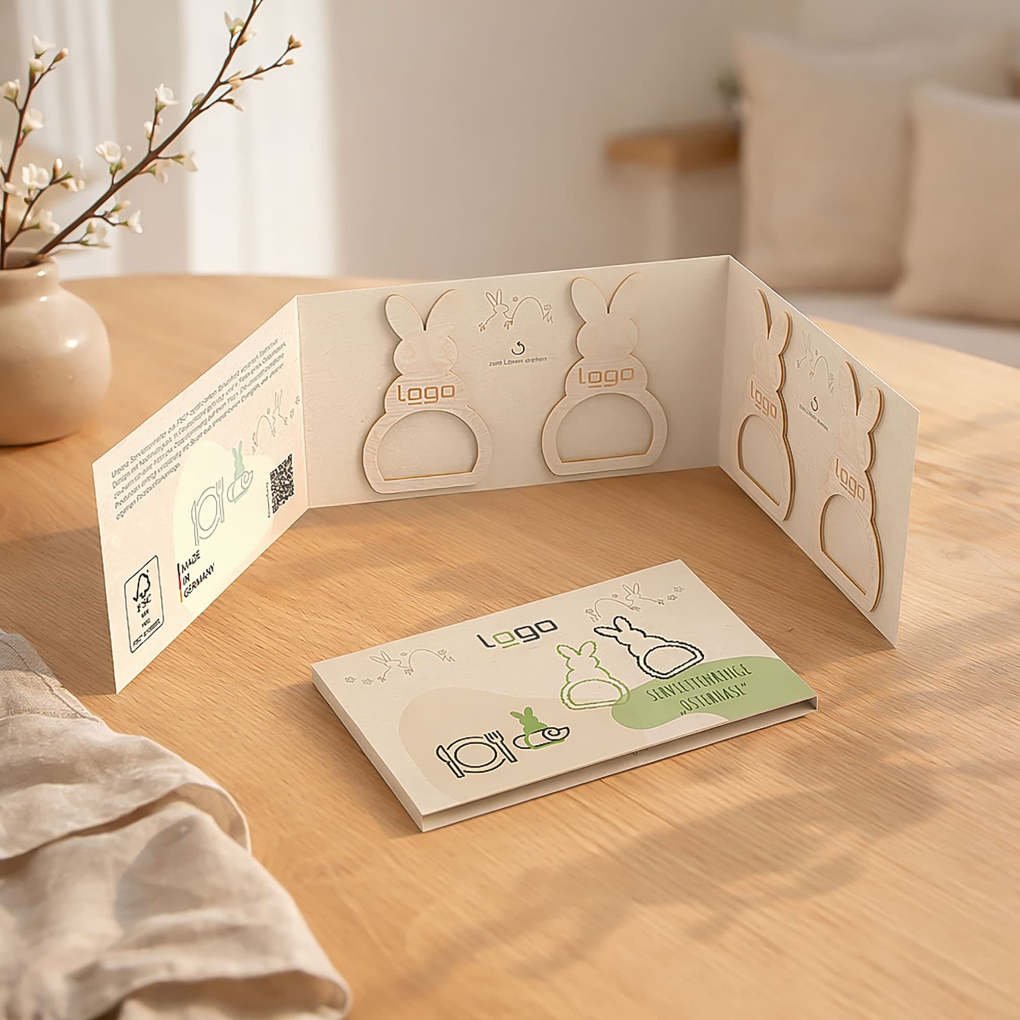 Serviettenring "Osterhase" 4-er Set, Bild 2